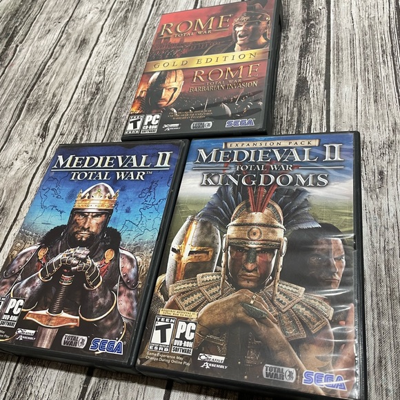 3 PC Games Rome & Medieval II W kingdoms expansion excellent condition Complete - Picture 1 of 3